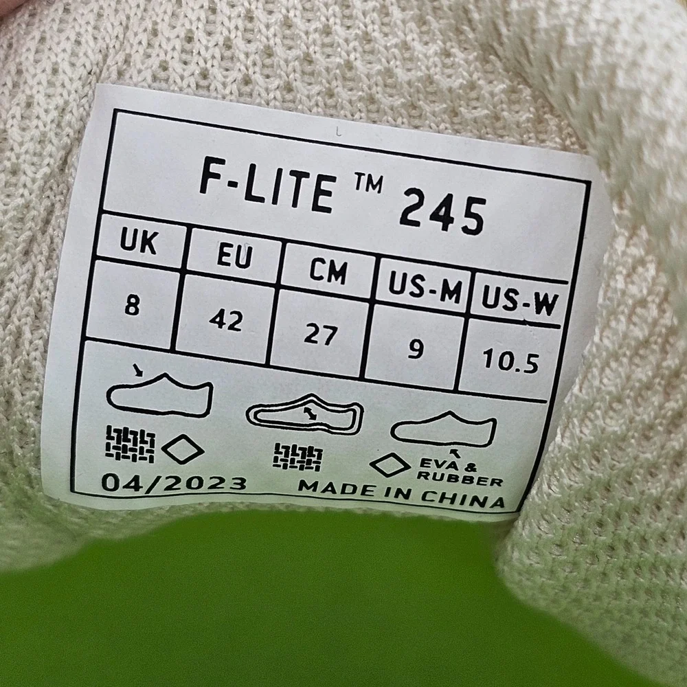 NIB Women's Inov8 F-Lite 245‎ Ivory Gum Athletic Shoes Size 10.5